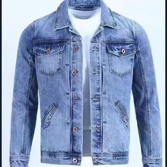 Stylish Men's Denim Jacket - Perfect for Casual and Outdoor Adventures