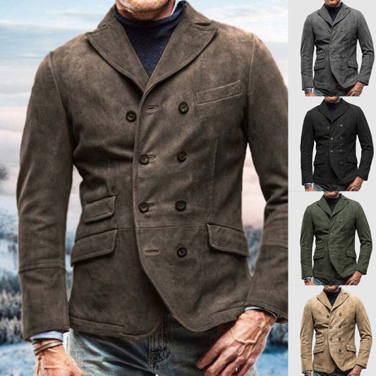 Double-Breasted Blazer with Classic Fit and Timeless Style