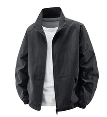Lightweight Khaki Jacket for Men - Perfect for Casual and Outdoor Activities