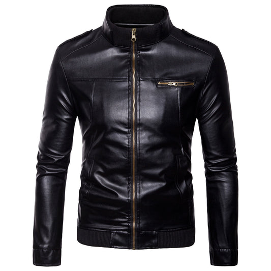 Stylish Men's Leather Jacket - Perfect for Casual and Formal Wear