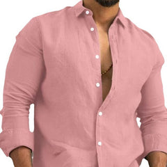 Stylish Men's White Button-Up Shirt for Casual and Formal Wear