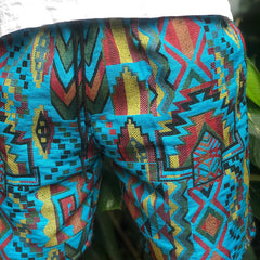 Vibrant Geometric Pattern Shorts for Summer Adventures