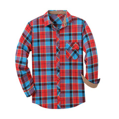 Classic Plaid Long Sleeve Shirt For Men - Stylish And Comfortable Design