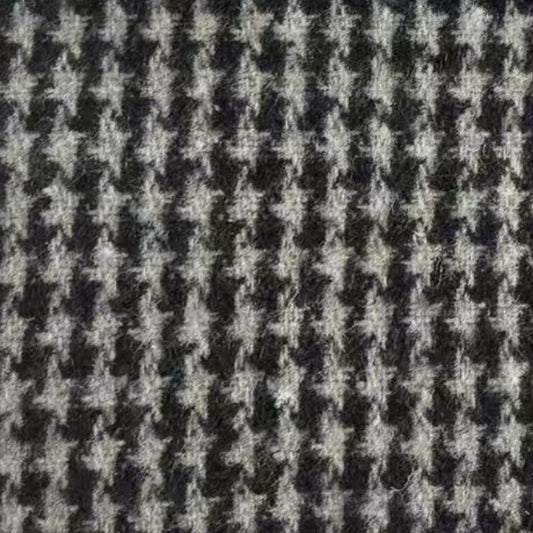 Men's Vintage Houndstooth Notch Lapel Single Breasted Slim Fit Blazer 76167581M