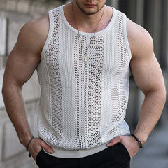 Men's Classic Summer Casual Fashion Knitted Slim Tank Top MTA1947C7K