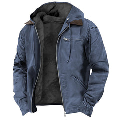 Winter Warmth Hooded Jacket with Faux Fur Lining - Perfect for Cold Weather Adventures