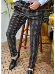 Stylish Plaid Trousers For Men - Perfect For Casual And Formal Occasions