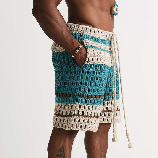 Men's Holiday Braided Beach Shorts MTA2138C6P