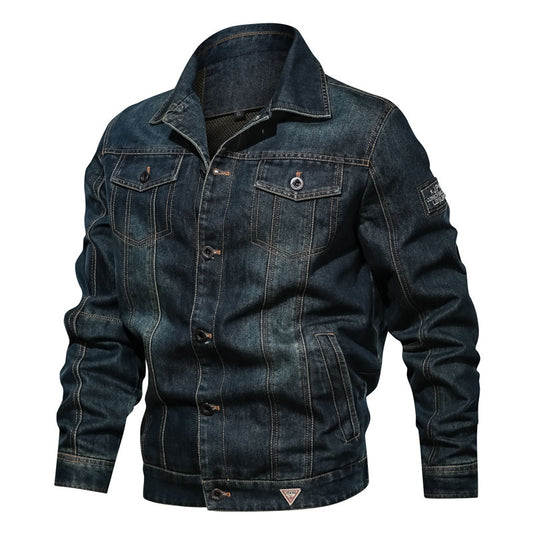 Stylish Men's Denim Jacket - Perfect for Casual and Outdoor Adventures