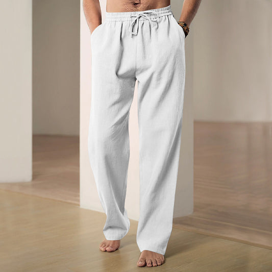 Men's Beach-Ready Drawstring Pants for Summer Outings