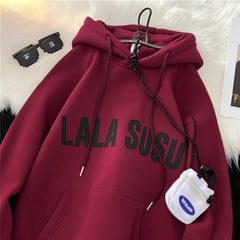 Stylish Hoodie with Trendy Lettering for Casual Wear