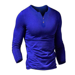 Men's Solid Color Long Sleeve T-shirt 94029701W