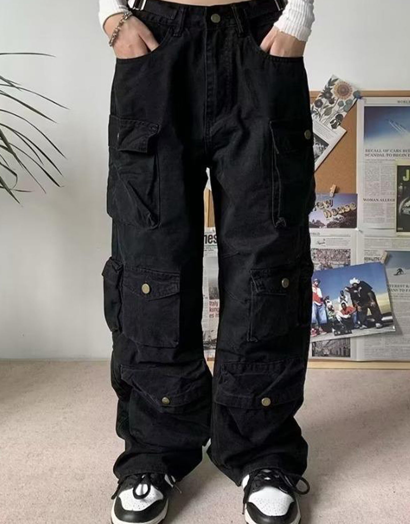 Multi-pocket Street Style Cargo Pants