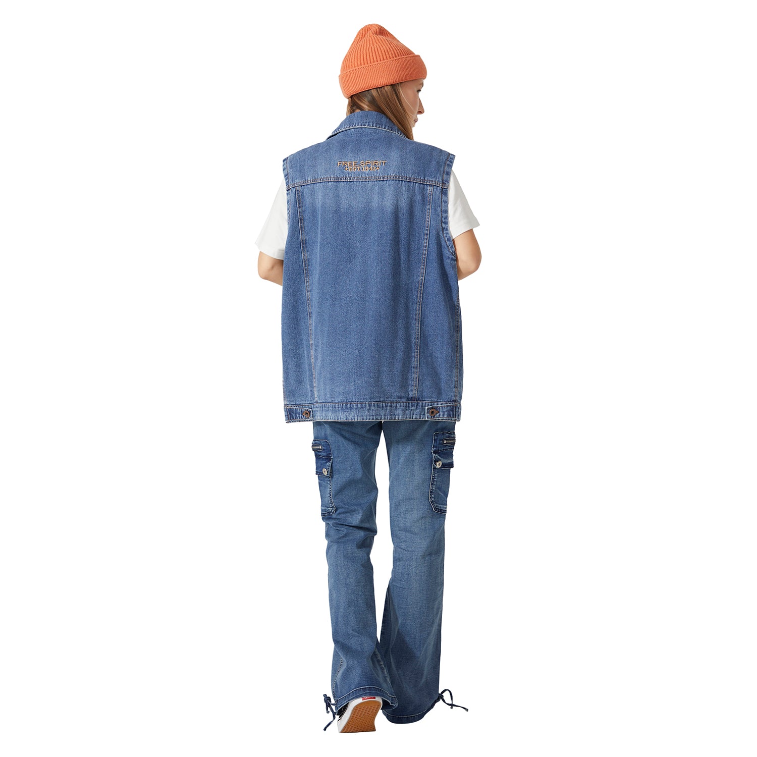 Casual Denim Vest- Women's