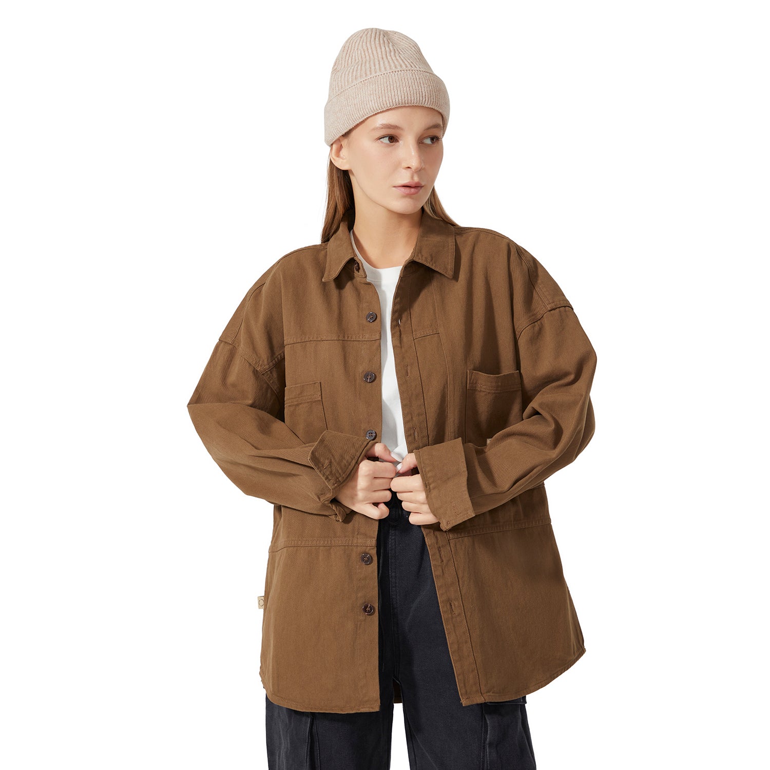 Heavyweight Shirt Jacket- Women's