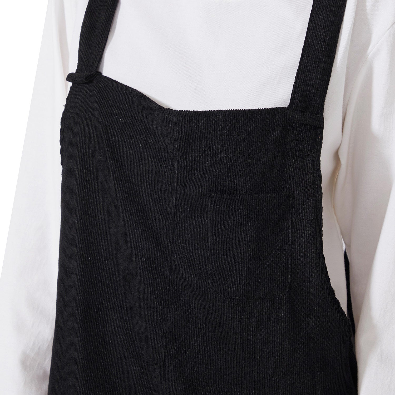 Loose Fit Corduroy Bib Overalls- Women's