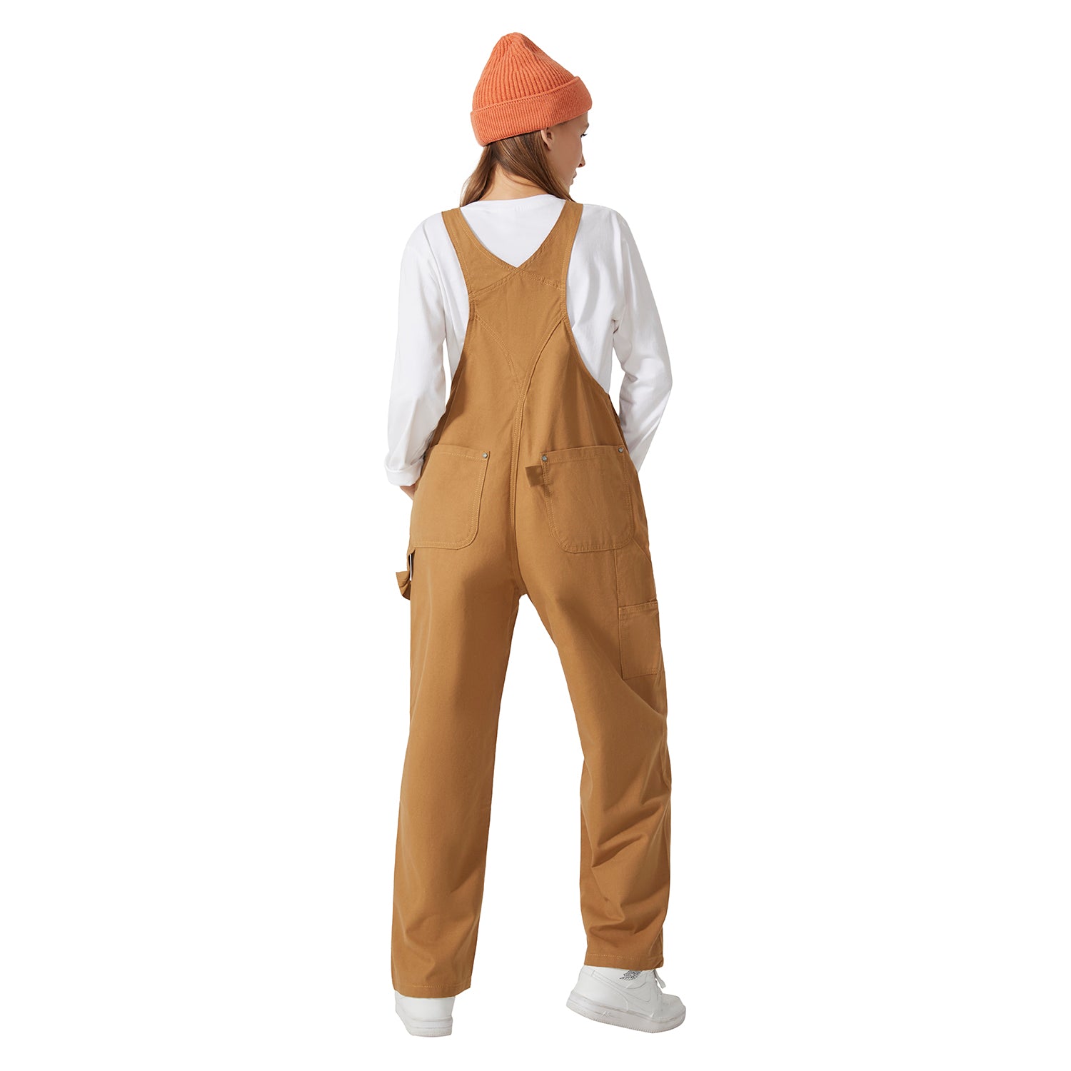 Cropped Carpenter Bib Overalls- Women's