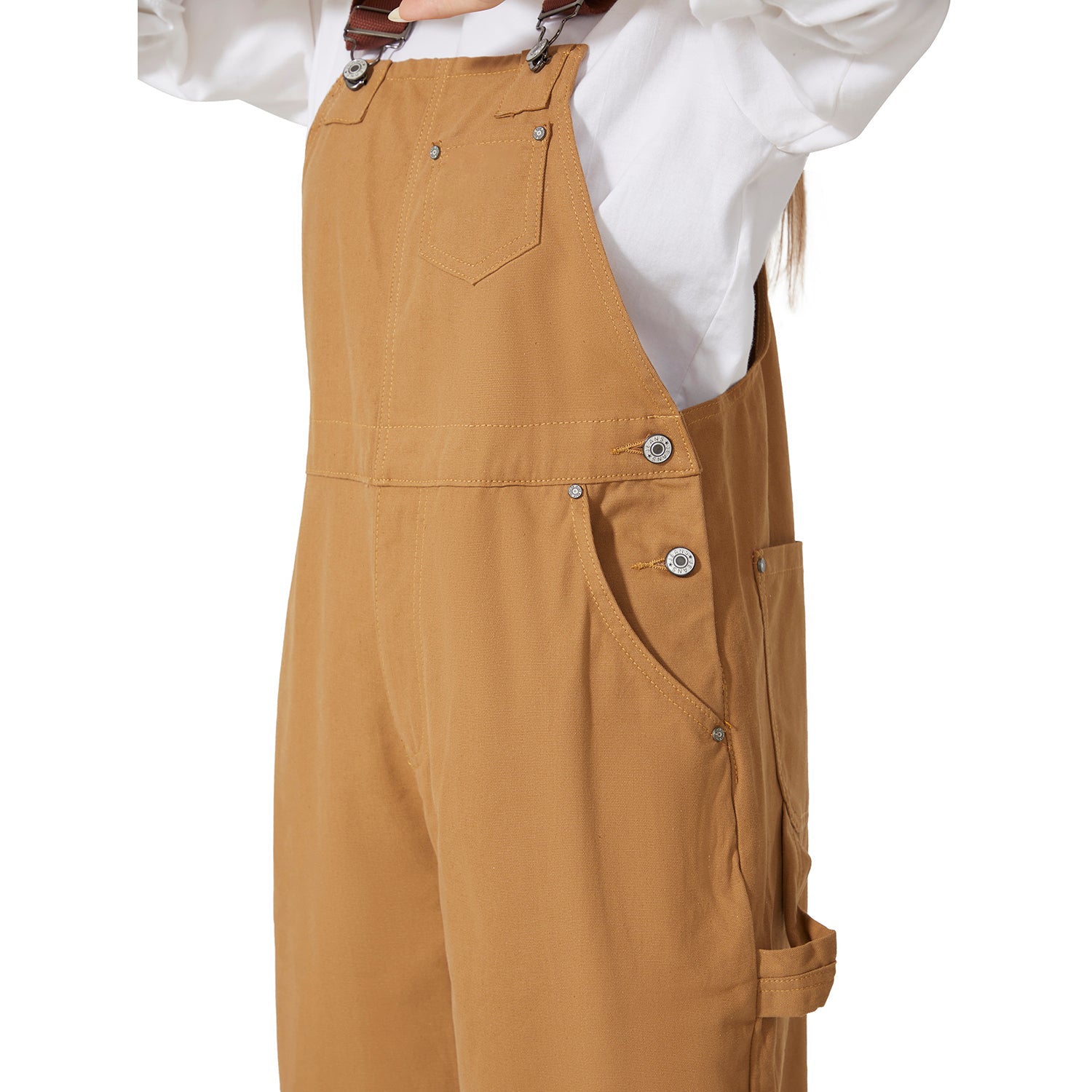 Cropped Carpenter Bib Overalls- Women's