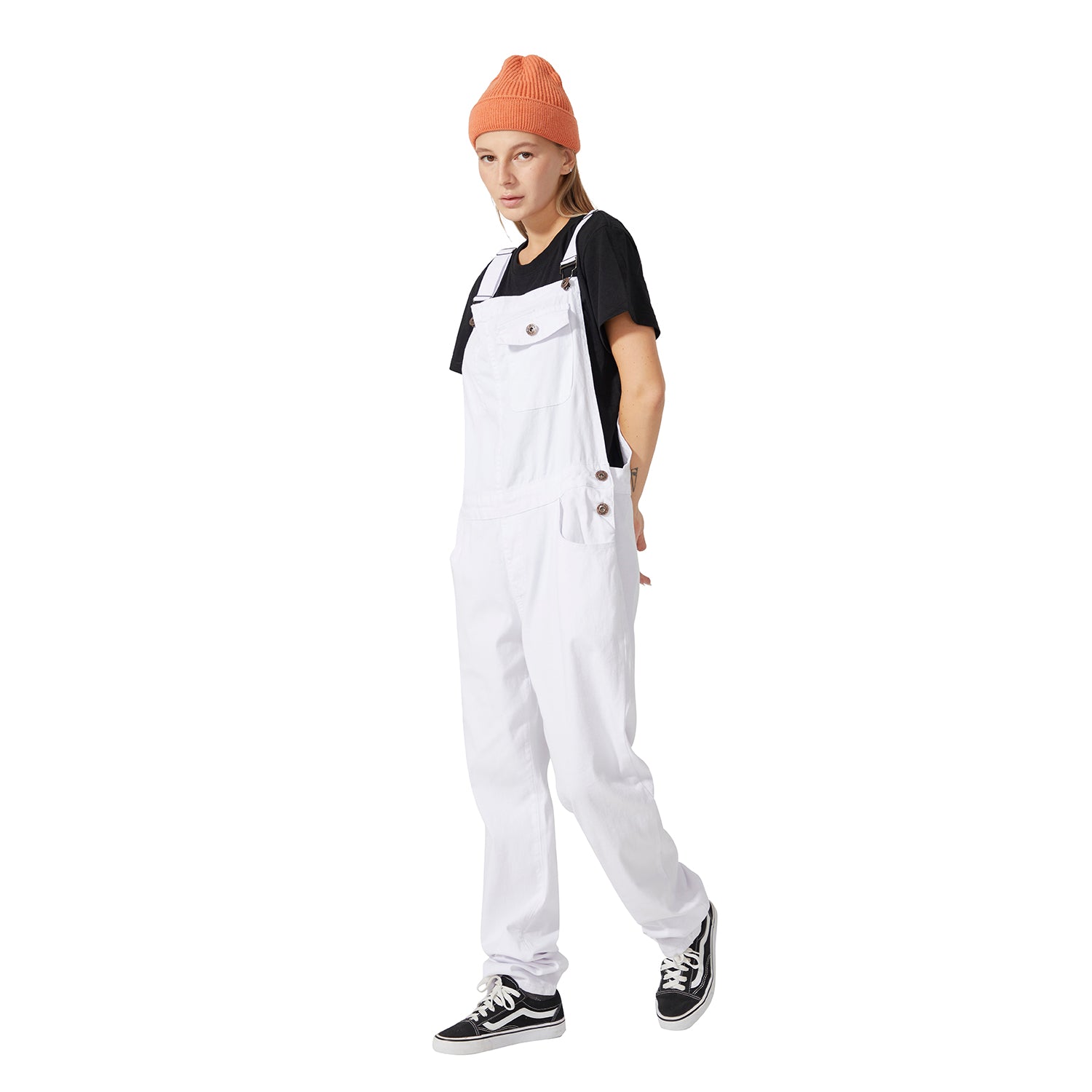White Casual Overalls for Women