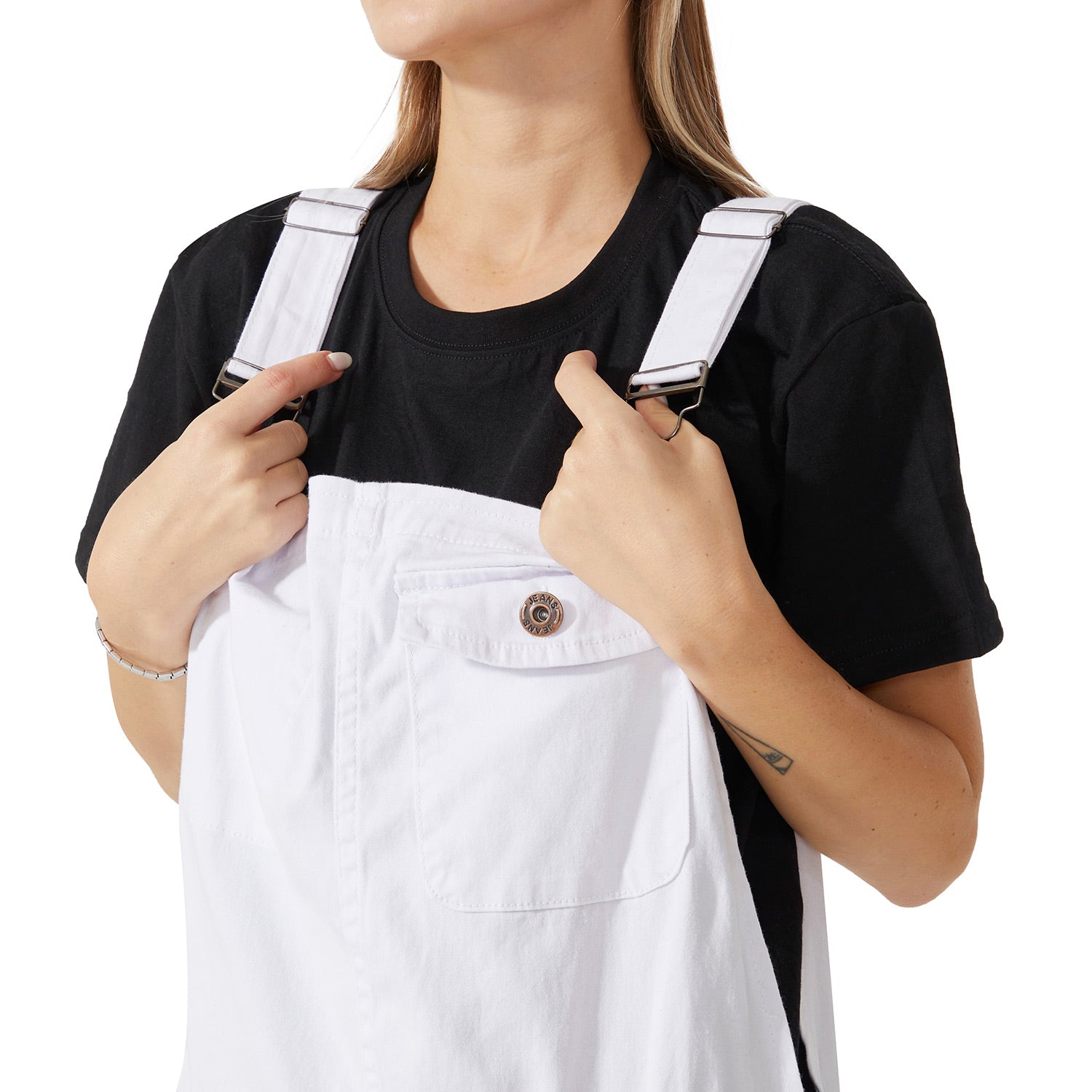 White Casual Overalls for Women