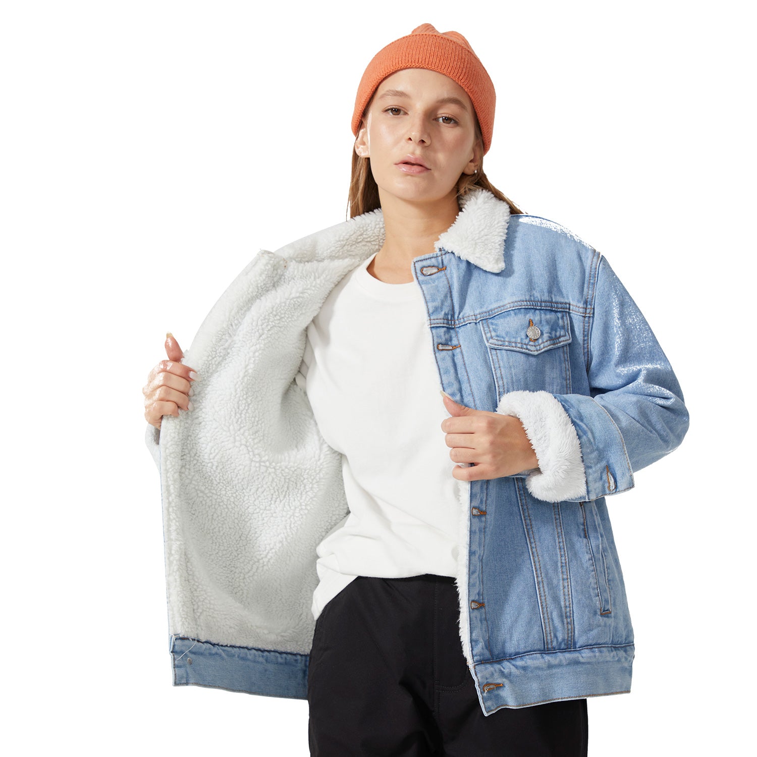 Sherpa Trucker Jacket- Women's