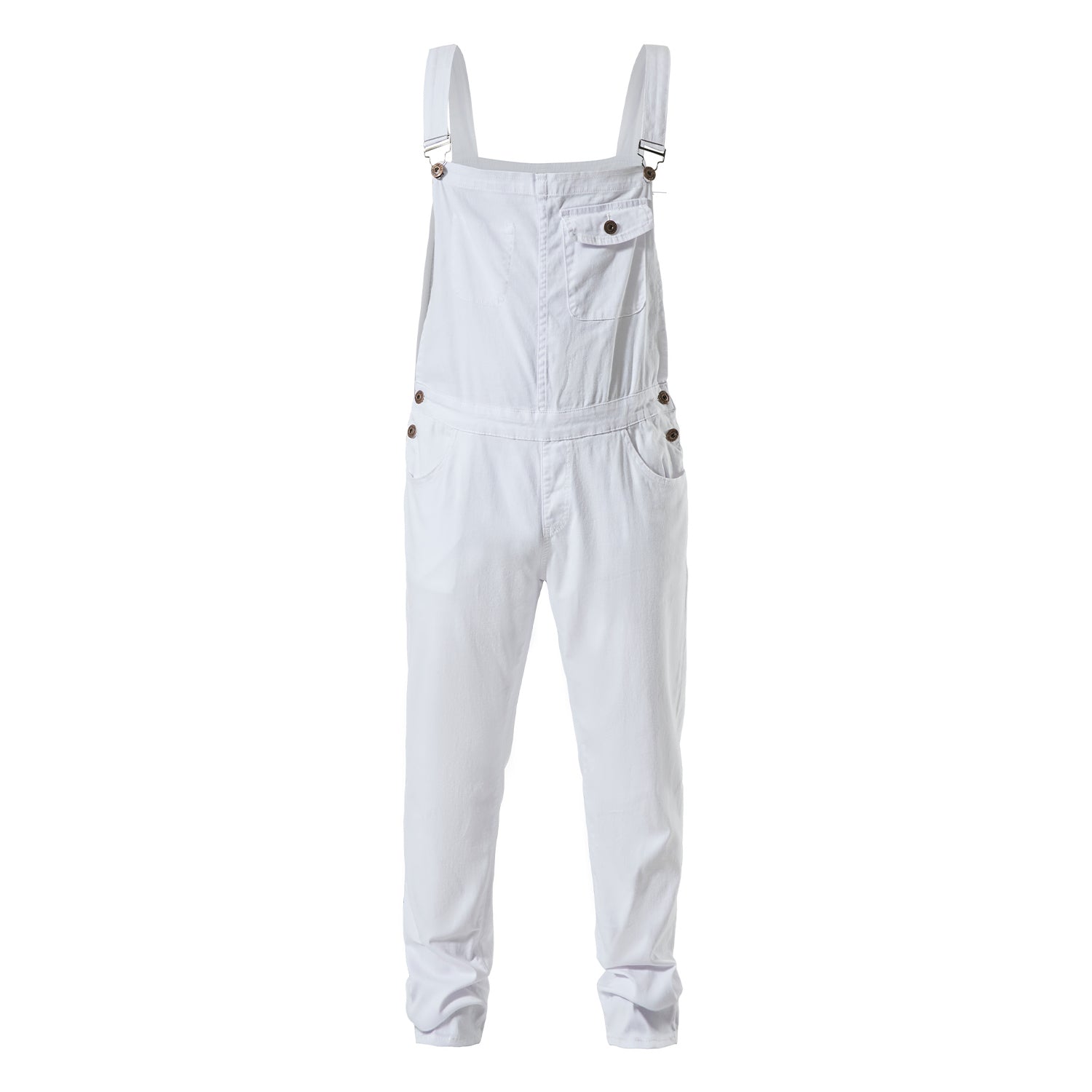 White Casual Overalls for Women