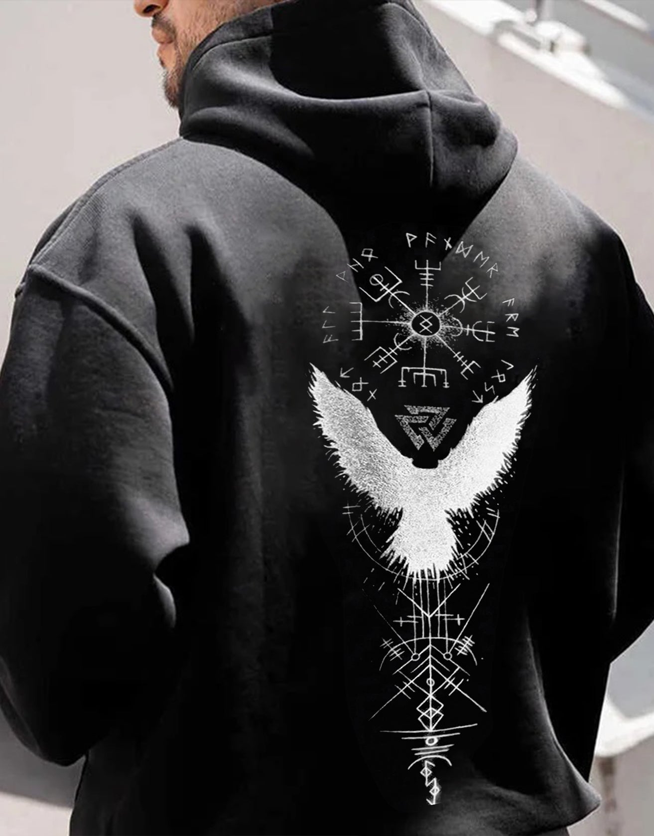 Valkyrie Vintage Spell Raven Totem Hoodies