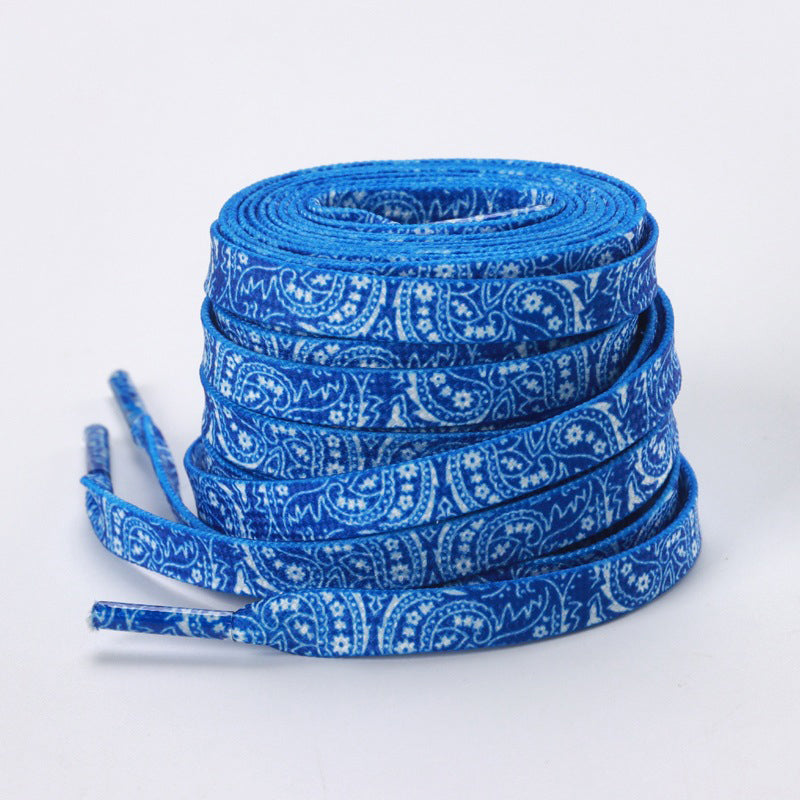 Colorful Hipster Cashew Flower Shoelaces