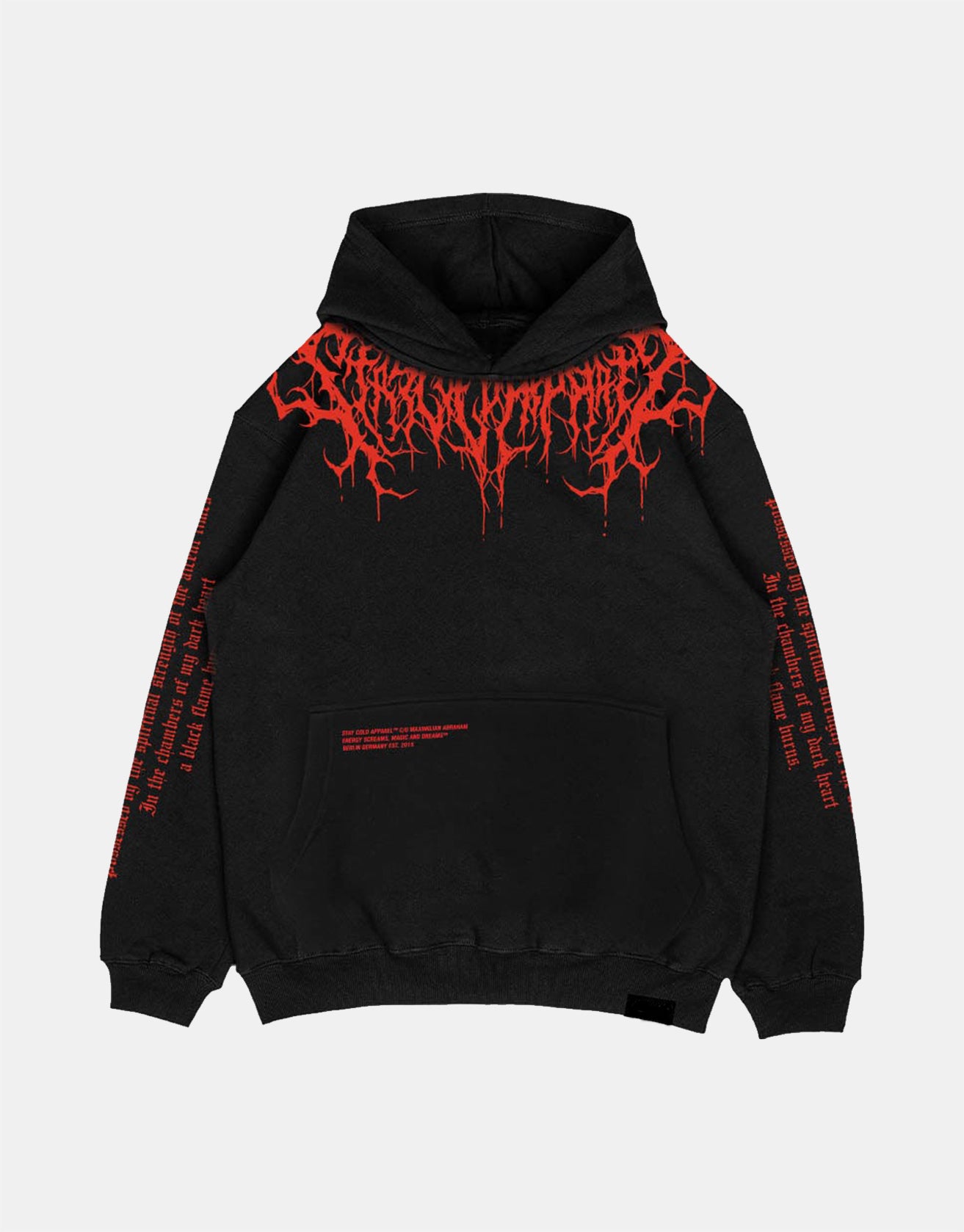 Evil Blood Oversize Large Pattern Hoodie