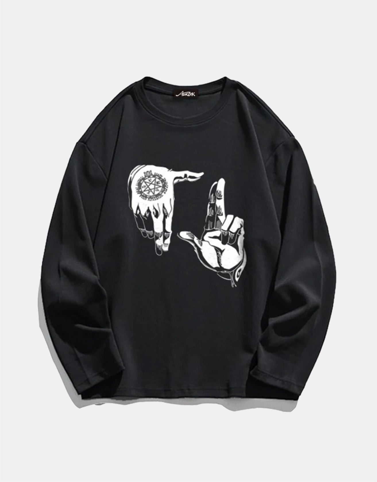 Hip Hop Gesture Street Print Sweatshirt
