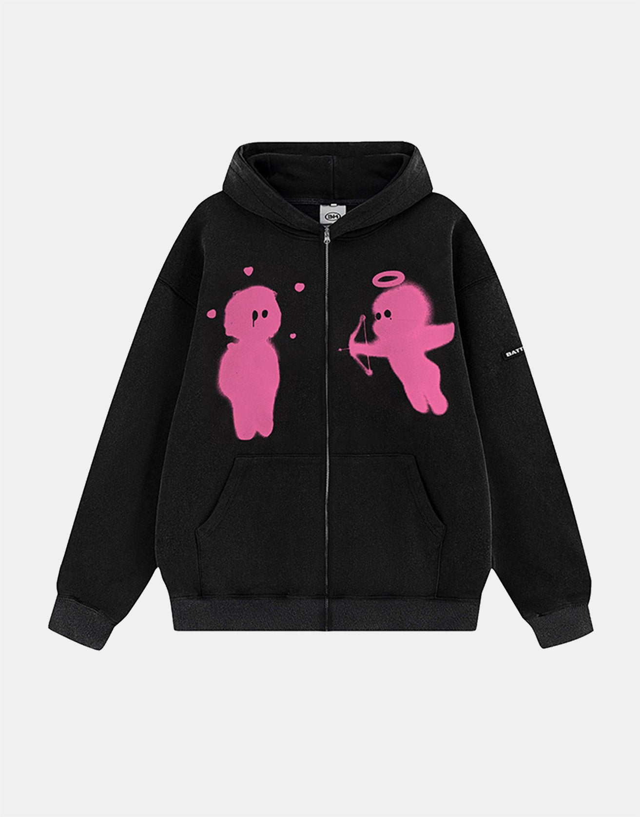 Cute Archery Cherub Zipper Hoodie