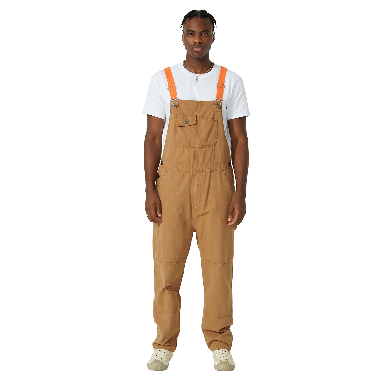 Duck Bib Cargo Overalls - soil