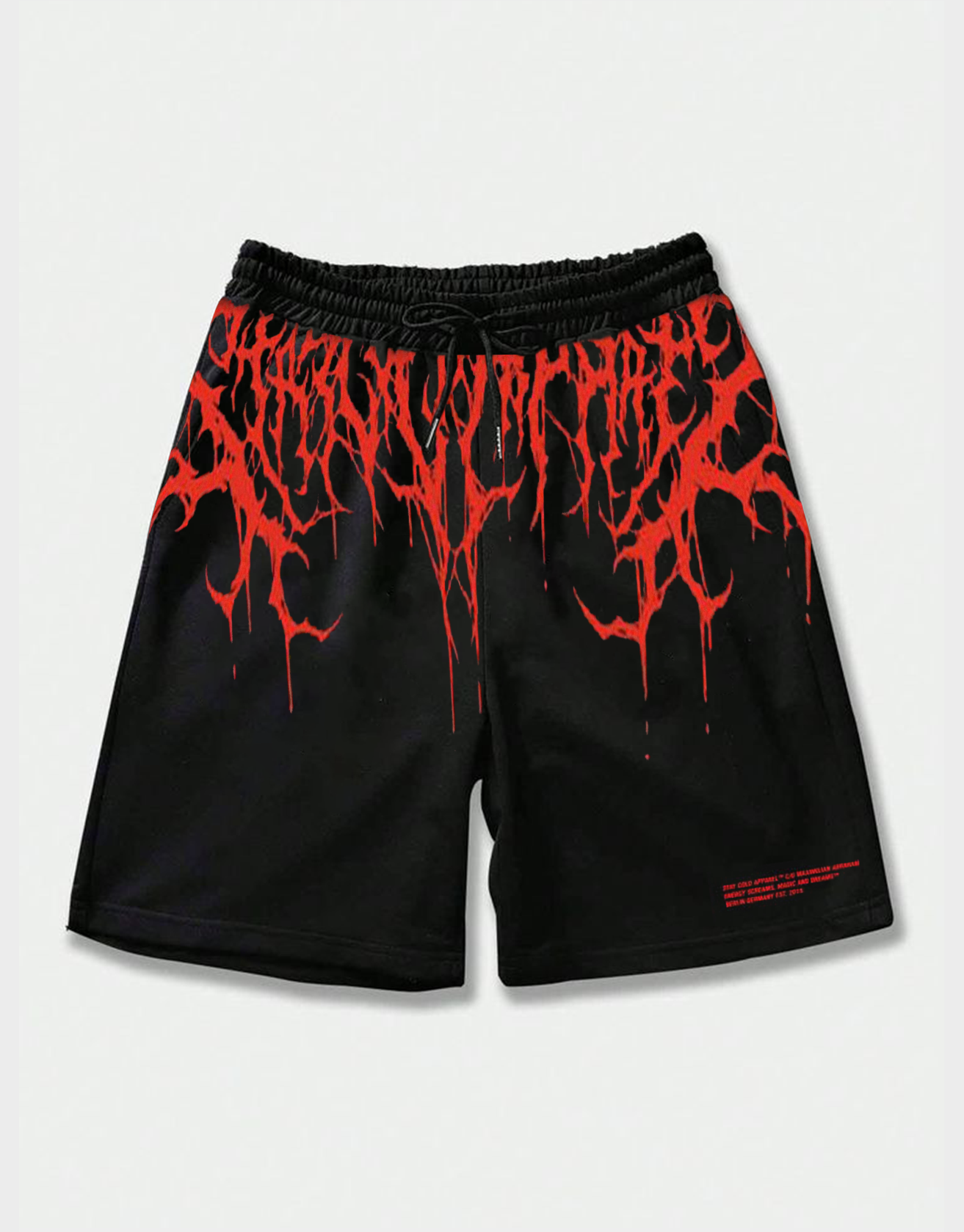 Blood Red Coil Devil Casual Shorts