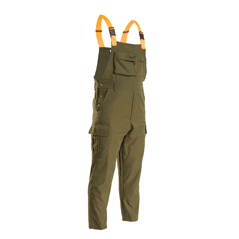 Men's Dark Green Overalls, Ultimate Comfort and Mobility - Monster Valley