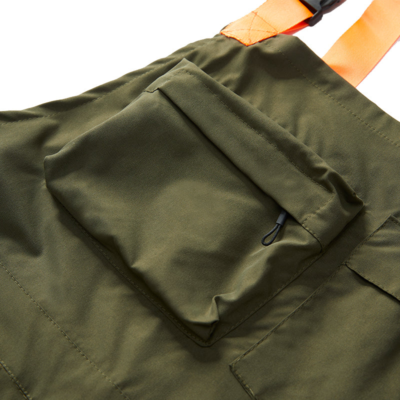 Men's Dark Green Overalls, Ultimate Comfort and Mobility - Monster Valley