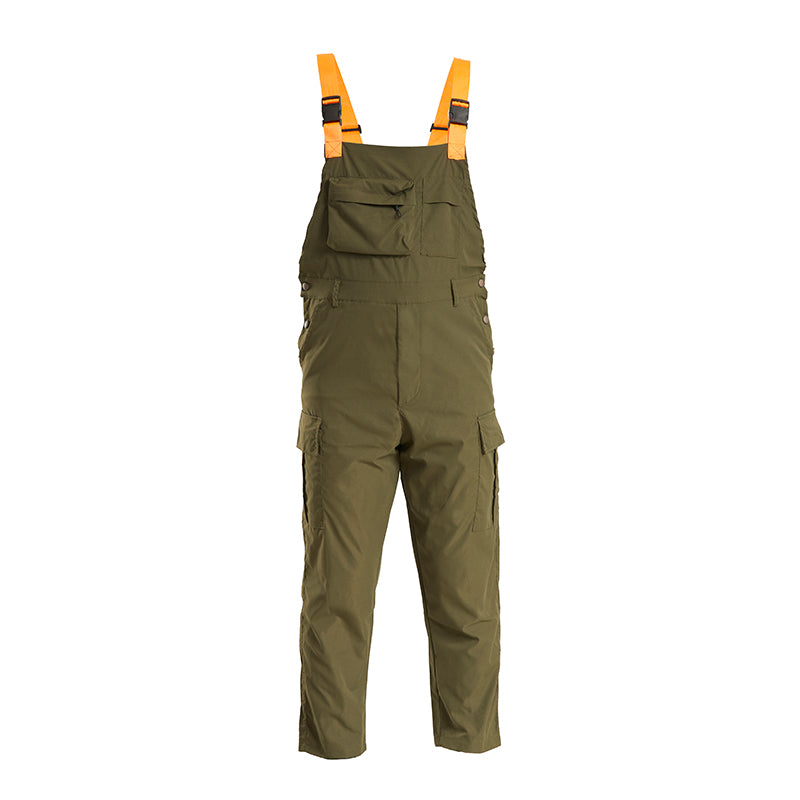 Men's Dark Green Overalls, Ultimate Comfort and Mobility - Monster Valley