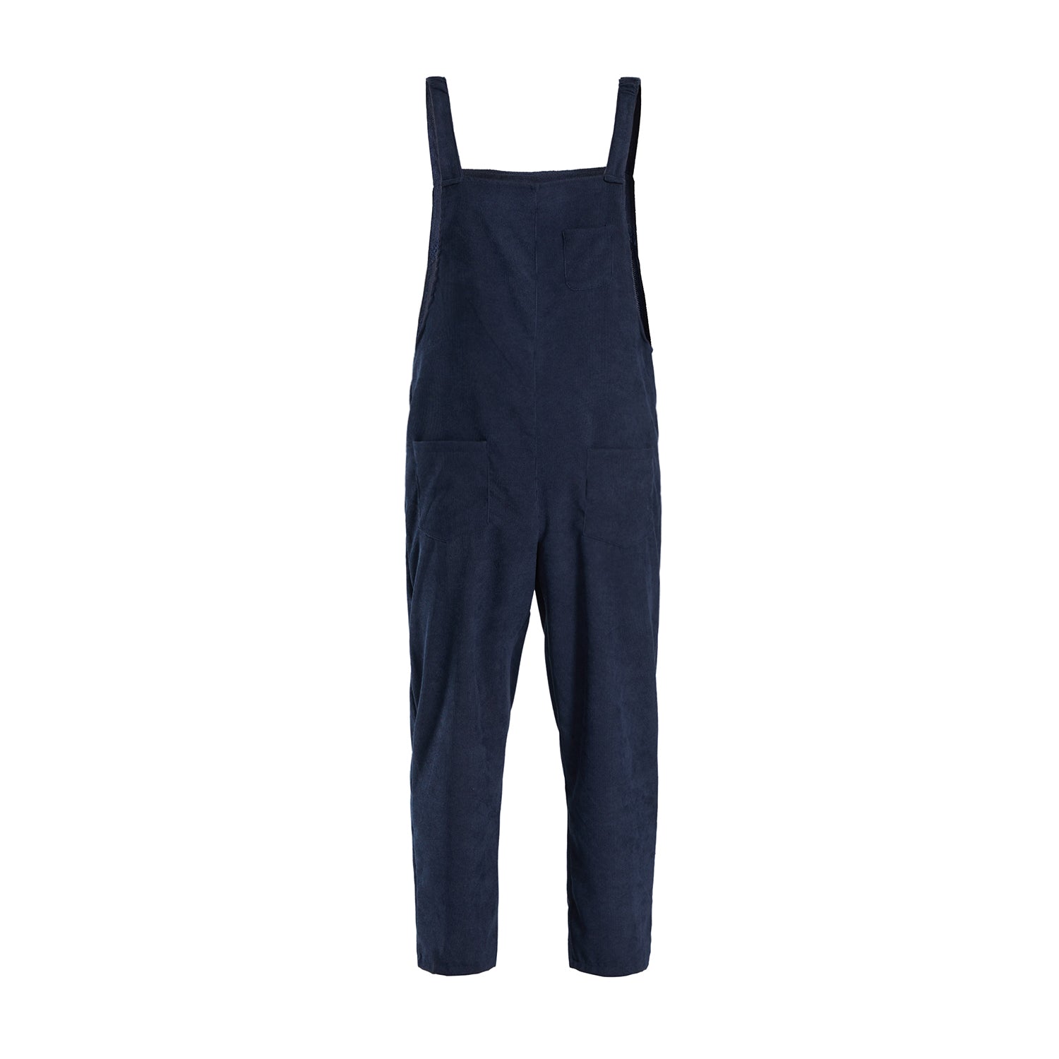 Loose Fit Corduroy Bib Overalls- Women's