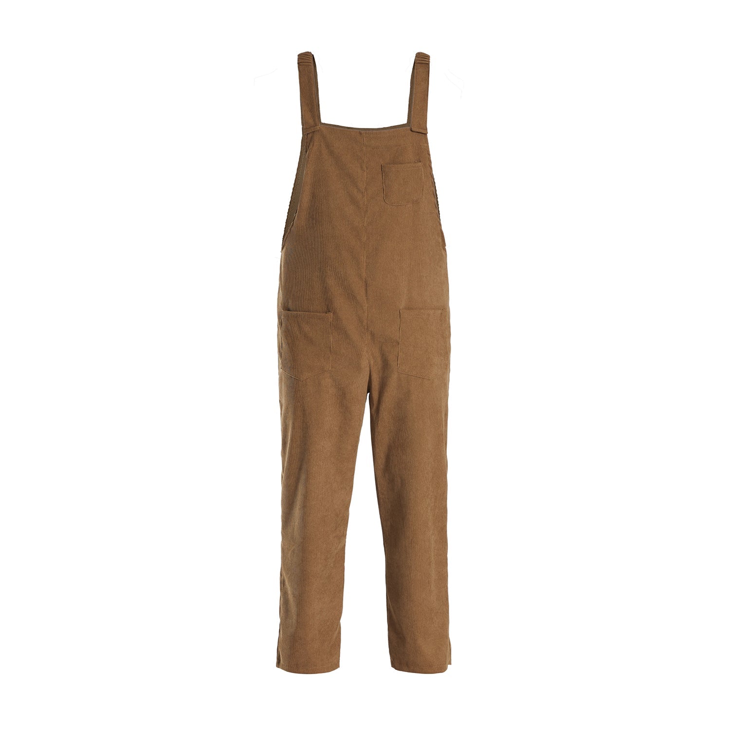 Loose Fit Corduroy Bib Overalls- Women's