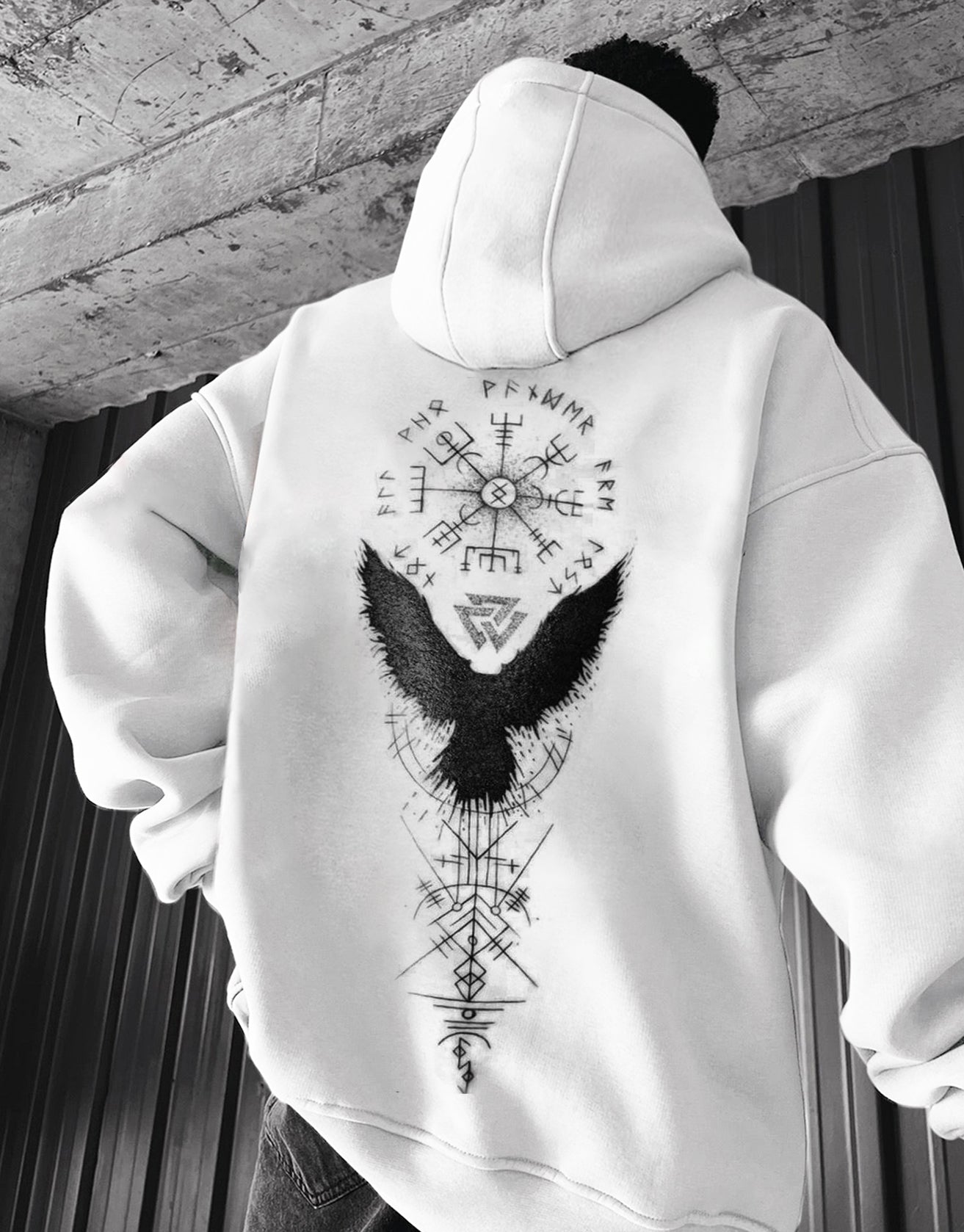 Valkyrie Vintage Spell Raven Totem Hoodies