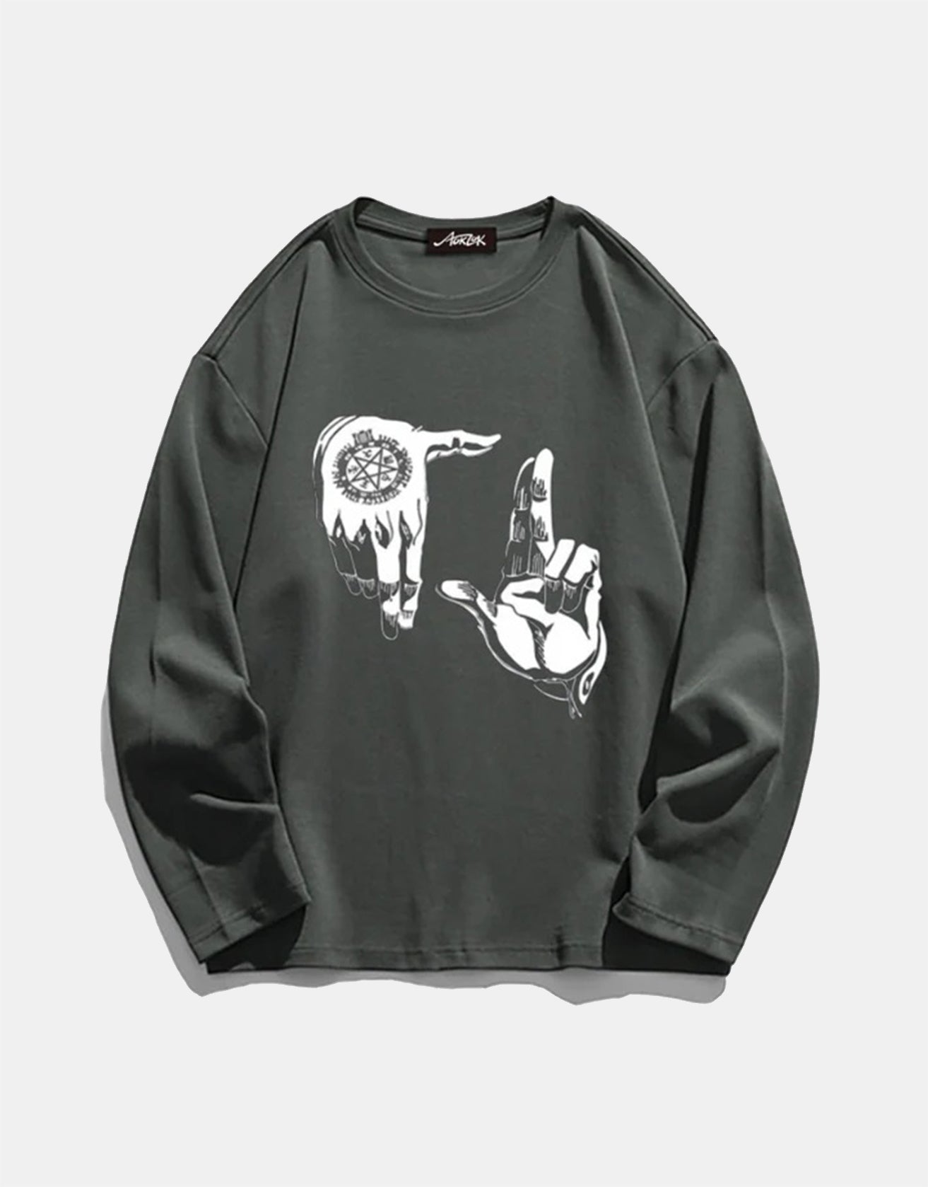 Hip Hop Gesture Street Print Sweatshirt