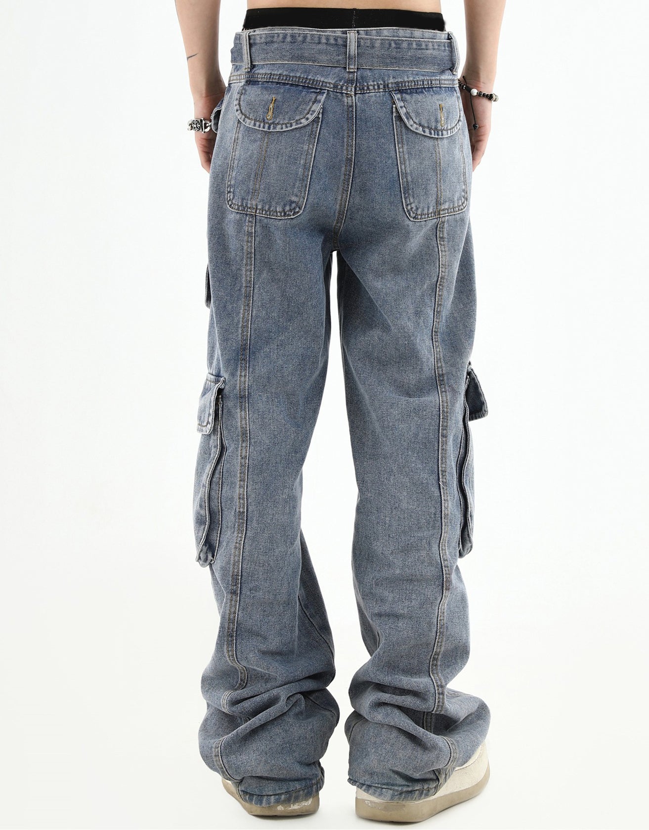 Multi-pocket Street Style Jeans