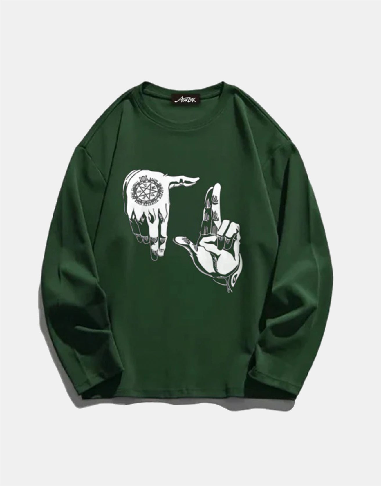 Hip Hop Gesture Street Print Sweatshirt